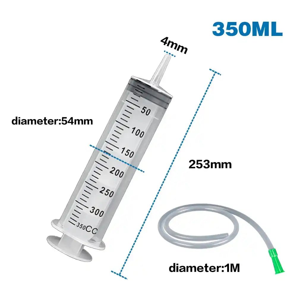 100/300/550ml Grote Capaciteitsspuiten Herbruikbare Naaldvat Oliepomp met 1m Slang voor - ÅlandWell