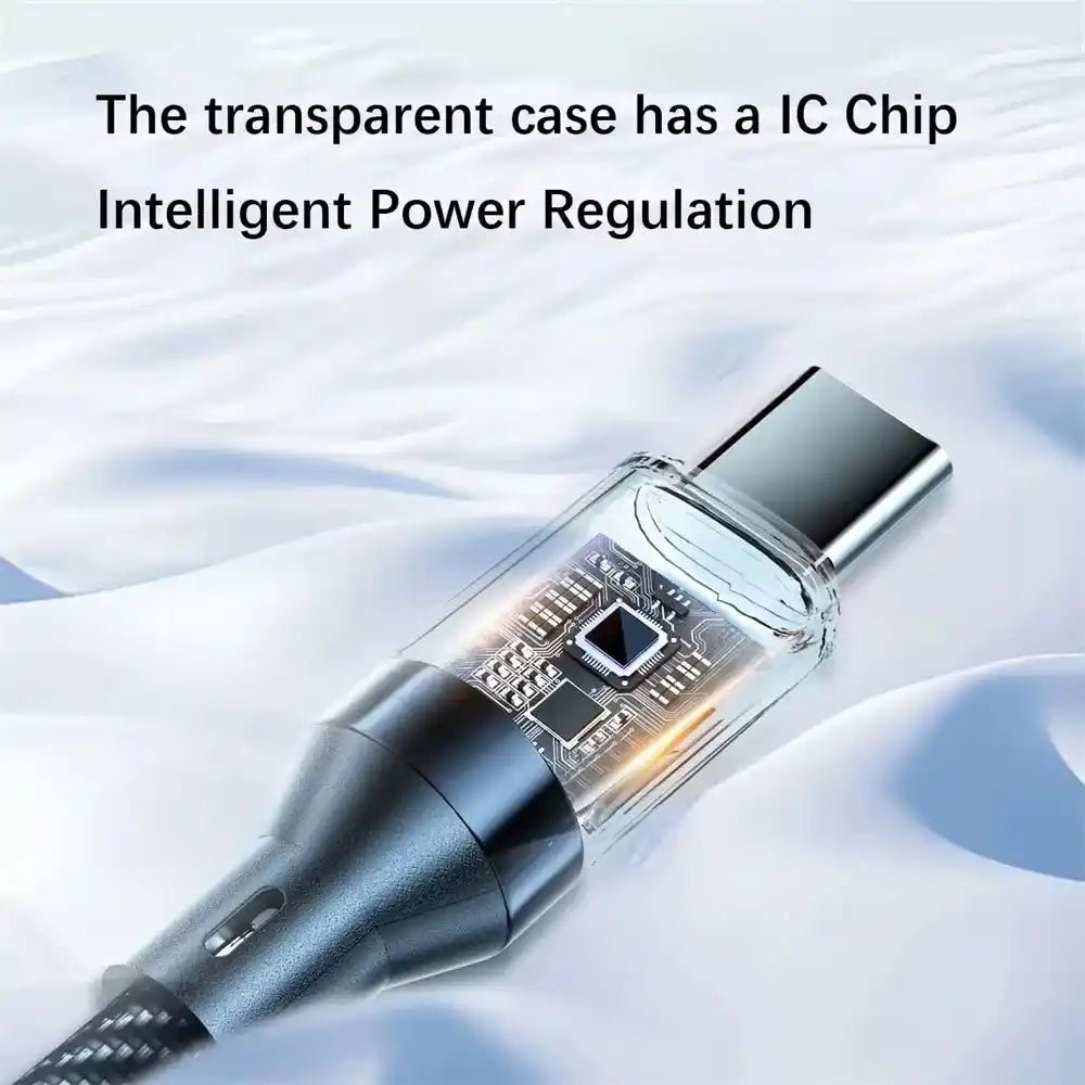 100W USB C 120W USB A Charging Cables with LED Display Screen, USB C=C-C，USB A=A-C, Not for Xiaomi iPhone Samsung - ÅlandWell