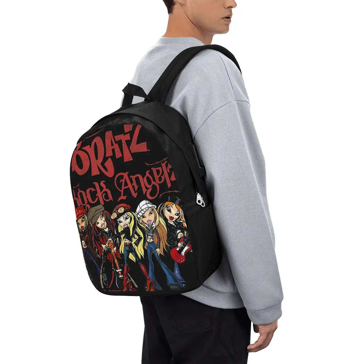 Bratz Rock Angelz Group Shot Backpack Travel Notebook Bag Computer College Student School Bag Laptop Shoulder Bags for Men Women