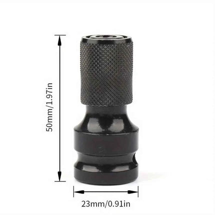 1pc Impact Wrench to Drill Adapter 1/2 to 1/4 Hex Converter - ÅlandWell