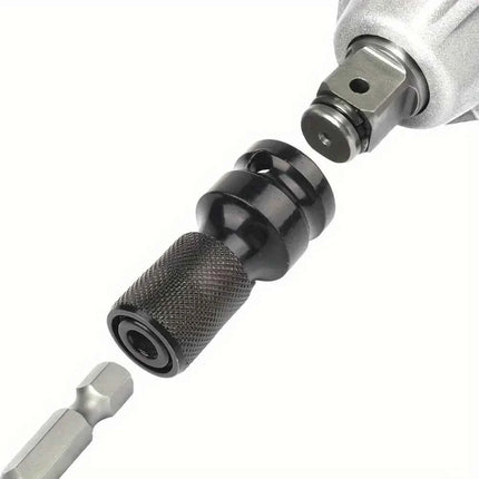 1pc Impact Wrench to Drill Adapter 1/2 to 1/4 Hex Converter - ÅlandWell