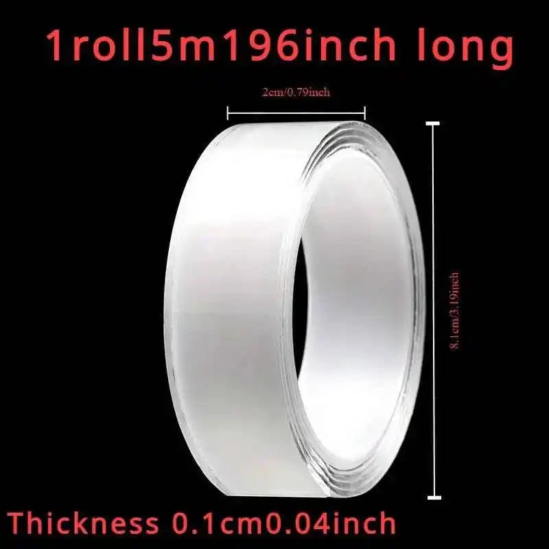 Nano Tape - Double Sided Ultra Strong Adhesive - Traceless Mounting - Transparent - Reusable - ÅlandWell