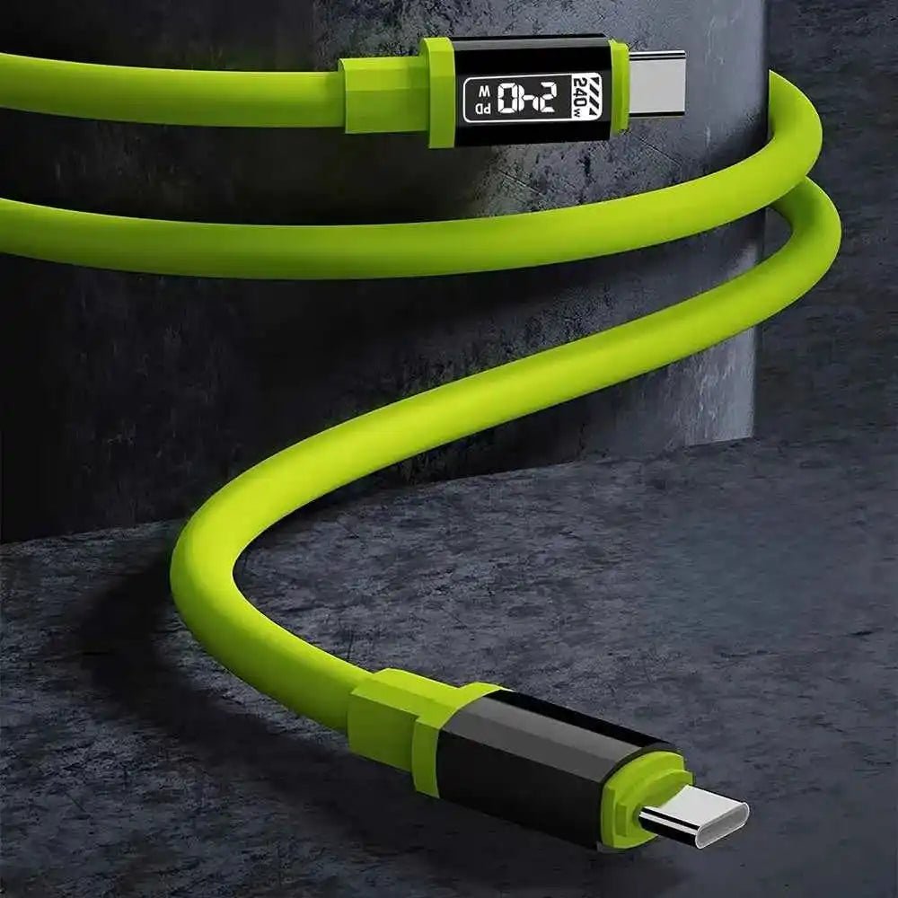 240W Type C to Type C Super Fast Charging Cable 6A USB C Cord for Xiaomi iPhone Samsung - ÅlandWell