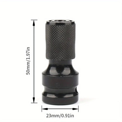 1pc Impact Wrench to Drill Adapter 1/2 to 1/4 Hex Converter Socket Extension Bit Holder for Electric Wrench and Power Tools