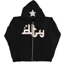 Star Printed Zip Up Hoodies - ÅlandWell