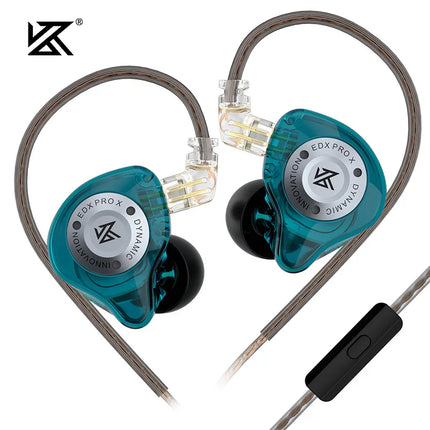 KZ EDX PRO X Dynamic Drive Earphones HIFI Bass Earbud DJ Music Cancelling Sport Headsets 2PIN Cable KZ ZSTX ZSNPRO X ZS10PRO ZVX