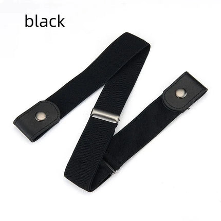 Buckle-Free Invisible Elastic Belt Adjustable Stretch Waist Band for Women Men Jean Pants Dress No Buckle Easy to Wear