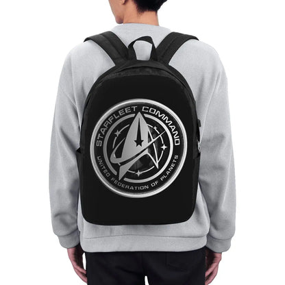 Star Treks Science Fiction TV Series Backpack Travel Notebook Bag Computer College Student School Bag Laptop Shoulder Bags