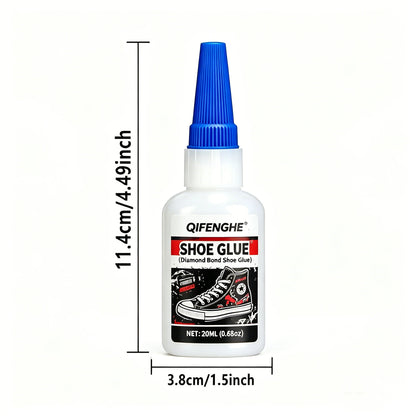 QIFENGHE Diamond Bond Shoe Glue 20ML Strong Flexible Adhesive For Sneakers Leather Canvas Rubber Sole Repair Multi Material Shoe