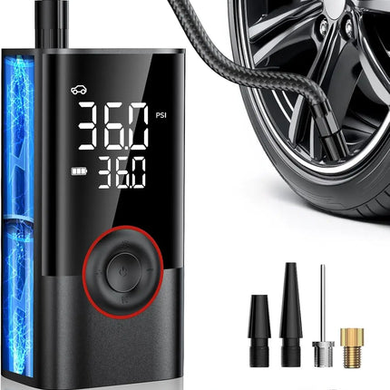 Portable Wireless Air Compressor Mini Electric Handheld Tyre Inflator Digital Car Tire Inflator Pump Factory Price High Inflator