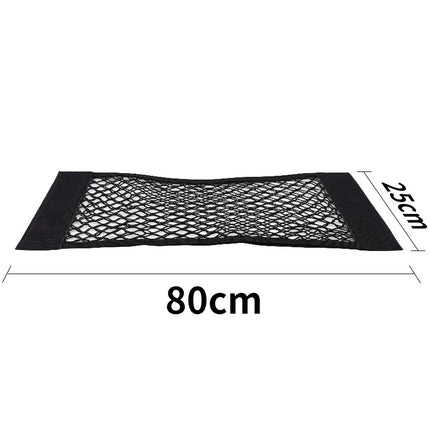 Car Trunk Mesh Organizer Car Tail Storage Net Seat Back Pocket Universal Trunk Bag Auto Magic Tape Network Interior Accessories
