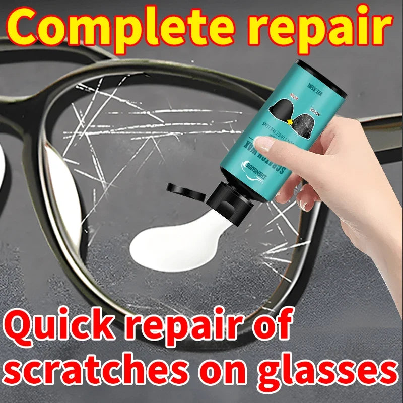 Multi-Purpose Glass Scratch Repair Polishing Paste - Scratch Repair for Car Glass and Rearview Mirrors, Scratch Repair Agent for Eyeglass Lenses, Long-Lasting and Effective