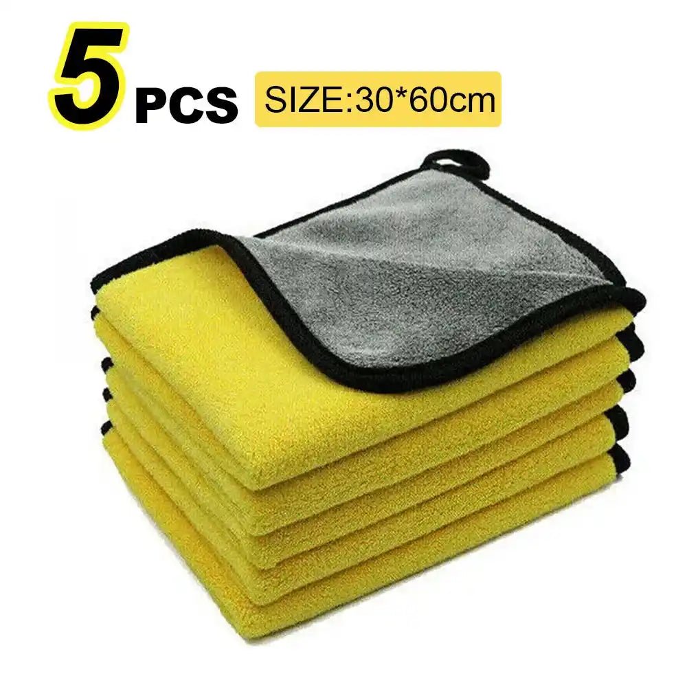 Car Wash Microfiber Towel 30x30/60CM Car Cleaning Drying Cloth Hemming Car Care Cloth Detailing Car Wash Towel - ÅlandWell