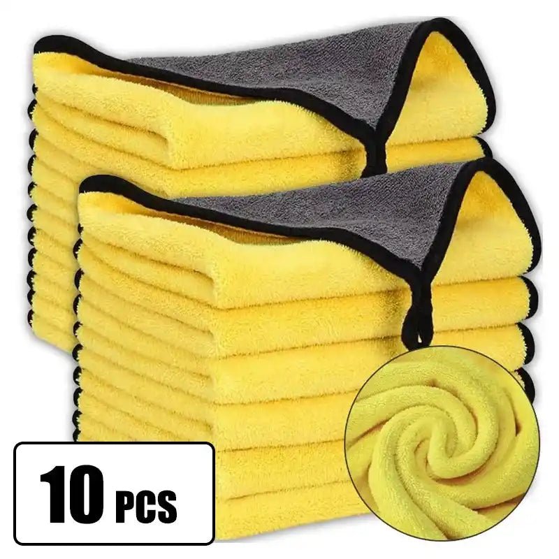 Car Wash Microfiber Towel 30x30/60CM Car Cleaning Drying Cloth Hemming Car Care Cloth Detailing Car Wash Towel - ÅlandWell
