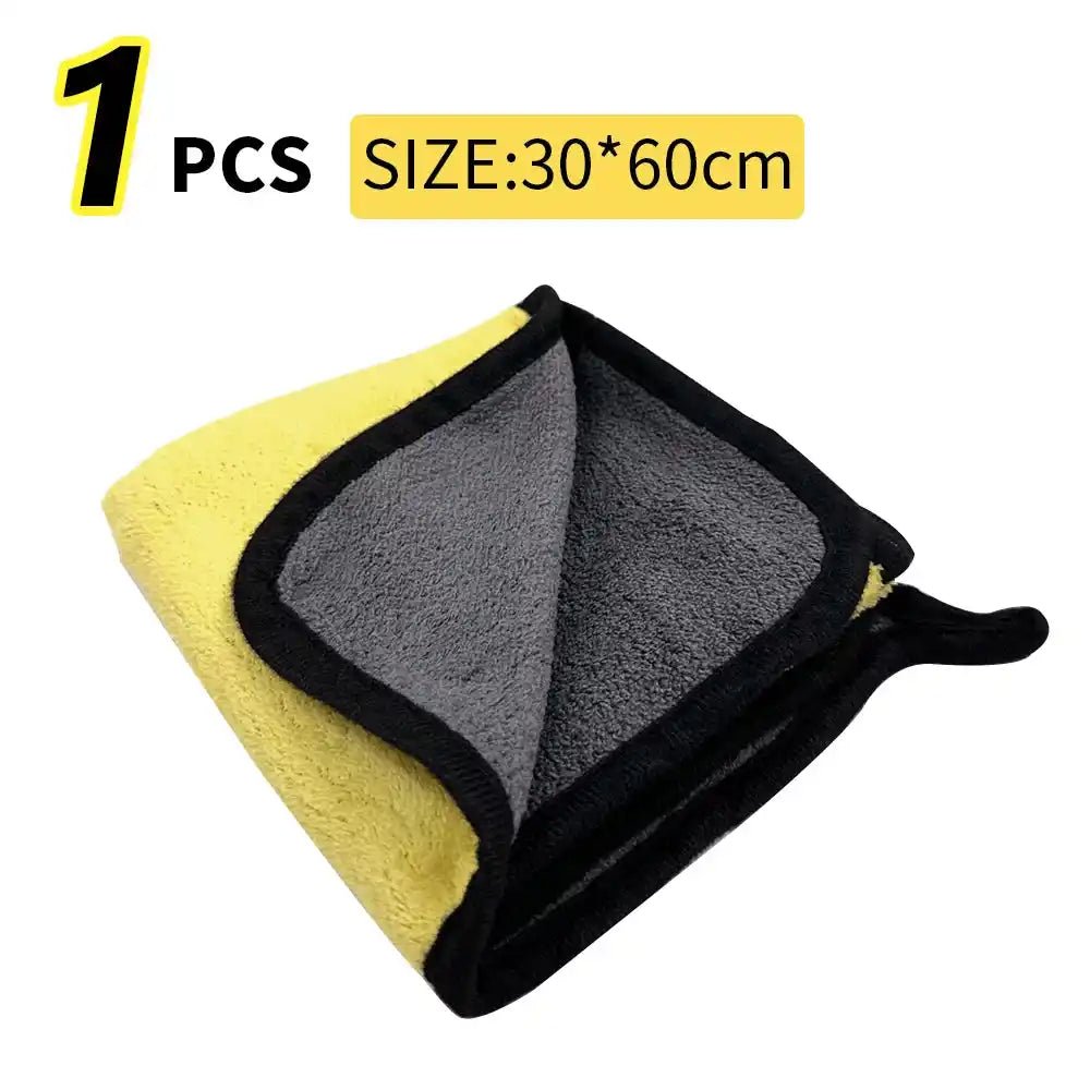 Car Wash Microfiber Towel 30x30/60CM Car Cleaning Drying Cloth Hemming Car Care Cloth Detailing Car Wash Towel - ÅlandWell