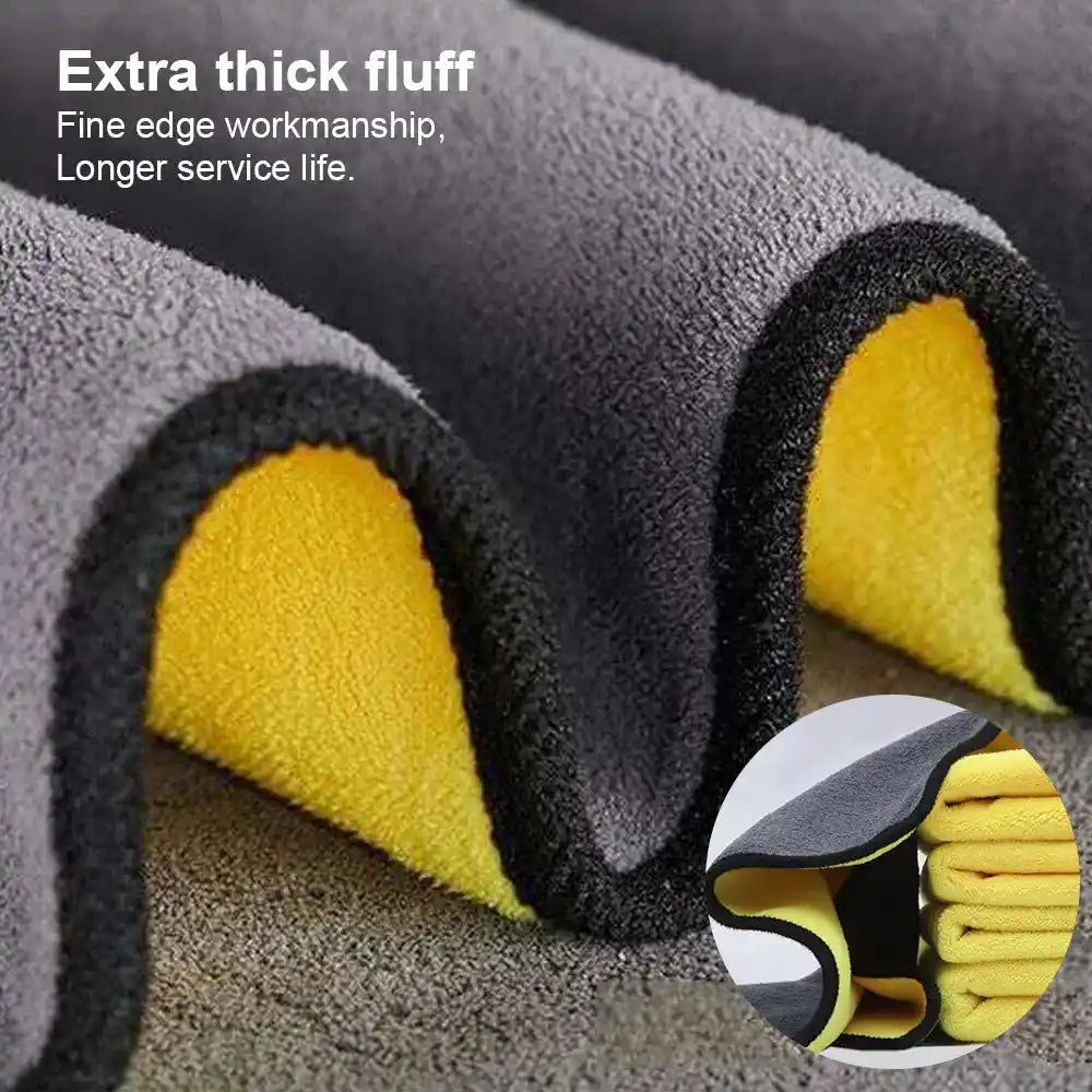 Car Wash Microfiber Towel 30x30/60CM Car Cleaning Drying Cloth Hemming Car Care Cloth Detailing Car Wash Towel - ÅlandWell