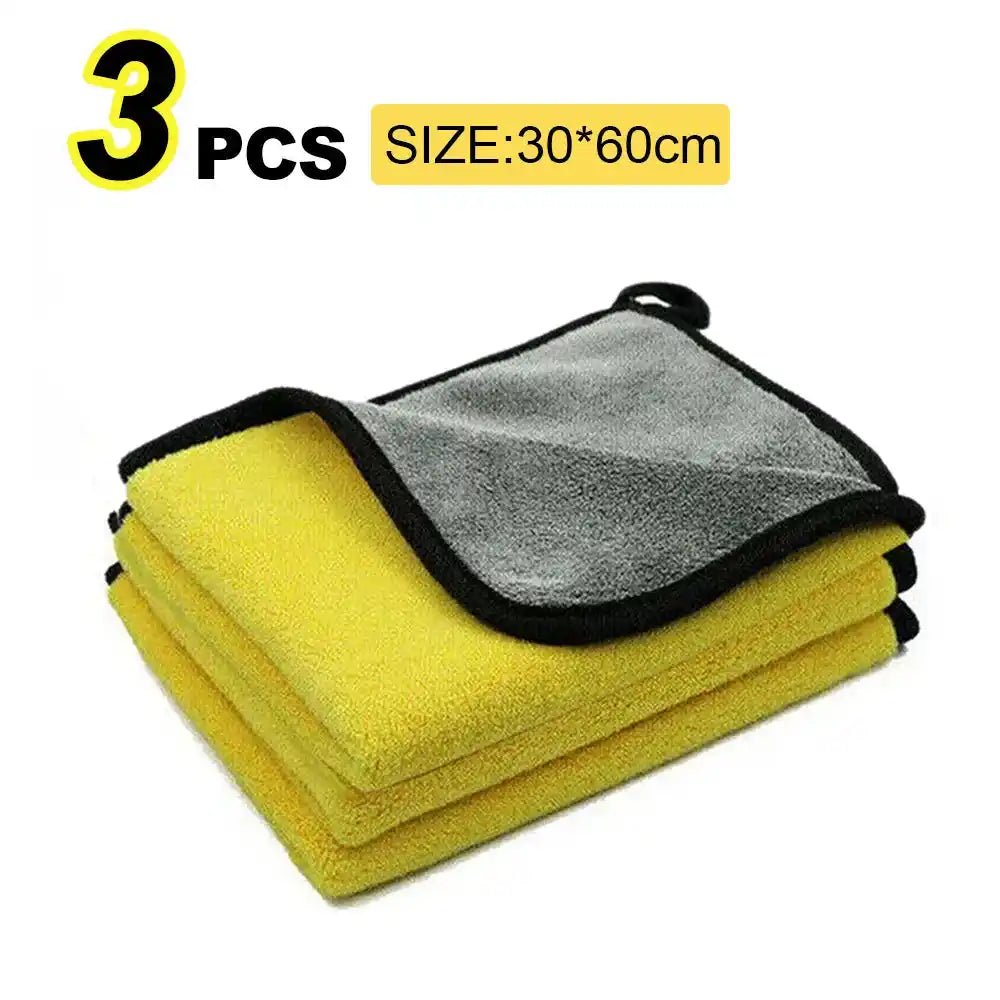 Car Wash Microfiber Towel 30x30/60CM Car Cleaning Drying Cloth Hemming Car Care Cloth Detailing Car Wash Towel - ÅlandWell