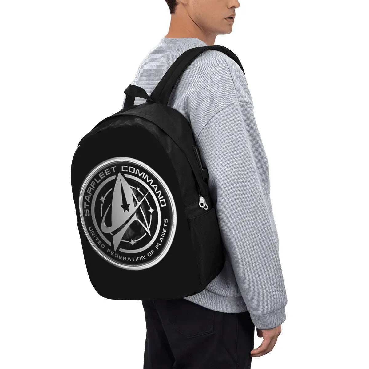 Star Treks Science Fiction TV Series Backpack Travel Notebook Bag Computer College Student School Bag Laptop Shoulder Bags
