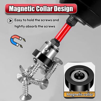 1/3/5pcs Setter Magnetic Positioning Screwdriver PH2 Bits 1/4" Hex Shank Bit Plasterboard Screws Locating Batch Head Tools