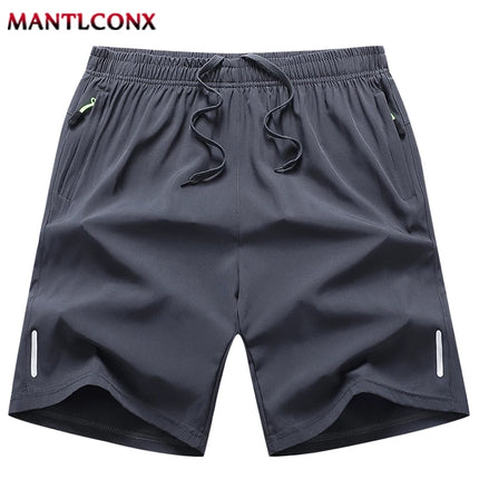 Summer Men's Shorts Cool Sportswear Running Sport Shorts Casual Bottoms Gym Fitness Training Jogging Short Pants Men Black Gray