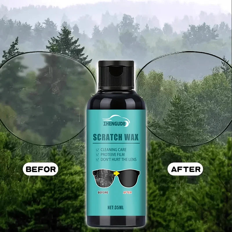 Multi-Purpose Glass Scratch Repair Polishing Paste - Scratch Repair for Car Glass and Rearview Mirrors, Scratch Repair Agent for Eyeglass Lenses, Long-Lasting and Effective
