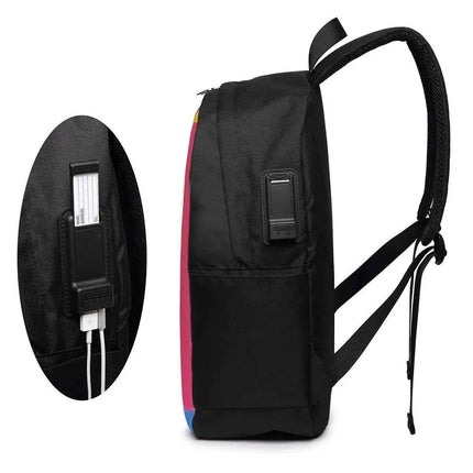 David's Bowie-inspired Backpack for College Students - Laptop Shoulder Bag for Men and Women