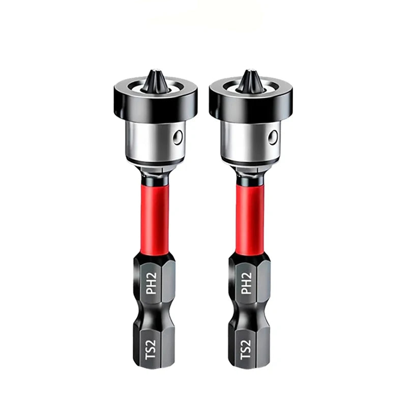 1/3/5pcs Setter Magnetic Positioning Screwdriver PH2 Bits 1/4" Hex Shank Bit Plasterboard Screws Locating Batch Head Tools