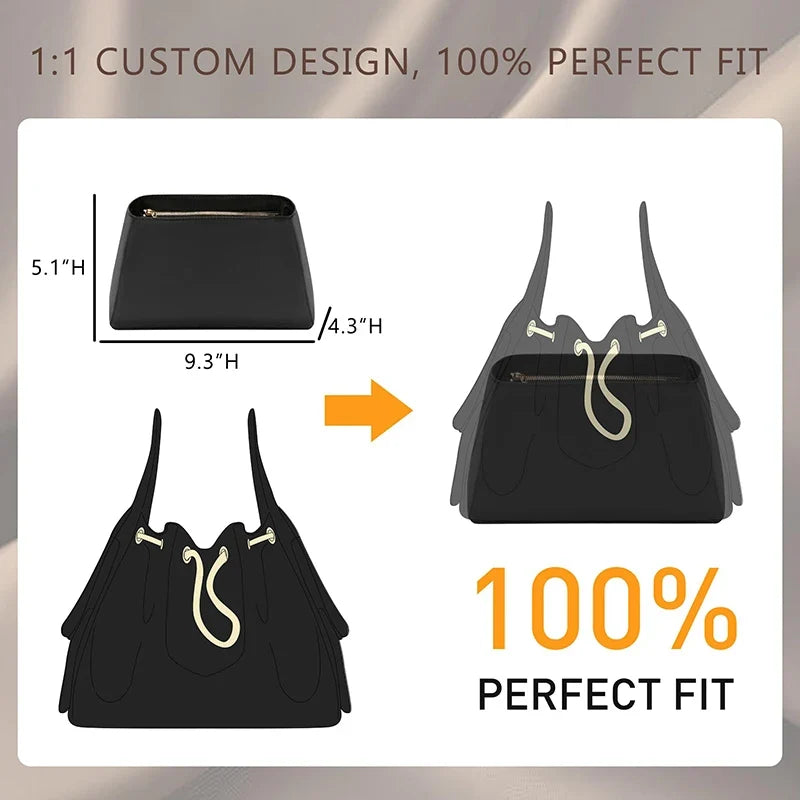 Nylon Bag Organizer Insert For 25bag  Durable Fashion Wateproof Gift Bag Support Storage Inner Modification Bag Accessories