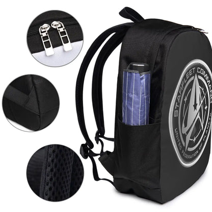 Star Treks Science Fiction TV Series Backpack Travel Notebook Bag Computer College Student School Bag Laptop Shoulder Bags