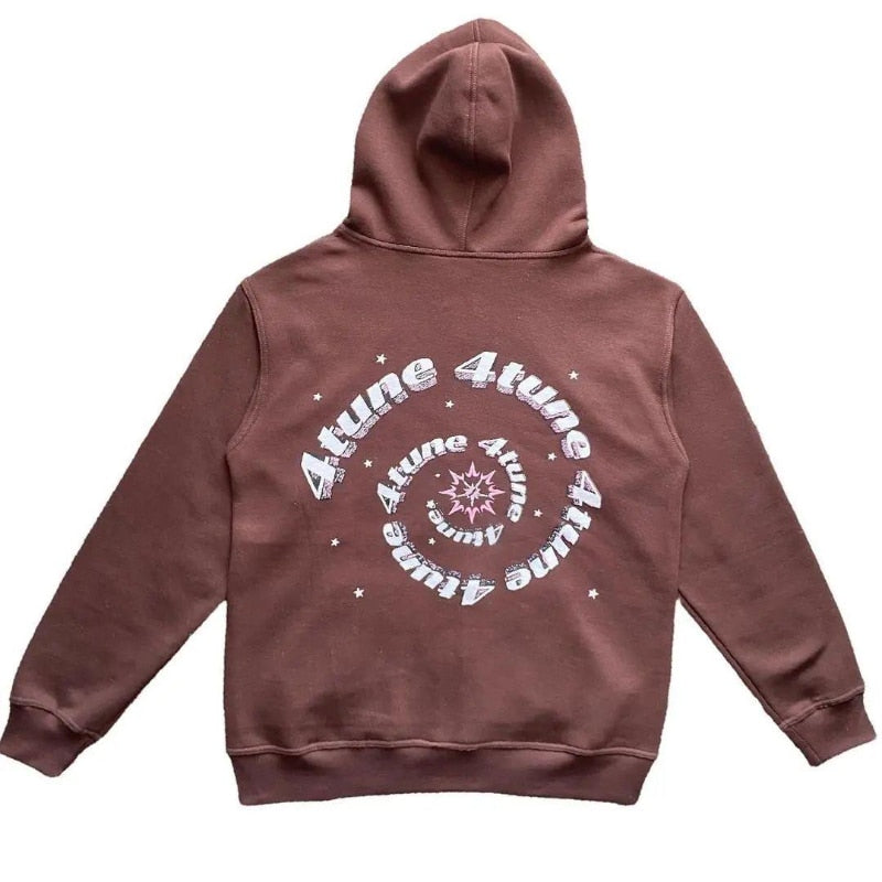 Star Printed Zip Up Hoodies - ÅlandWell