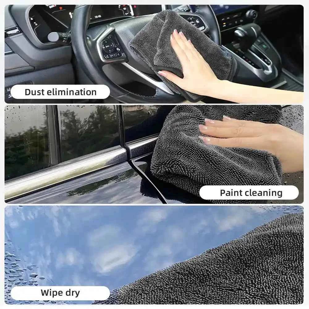 Efficient cleaning rags, car microfiber towels, large-sized and highly absorbent car cleaning cloths - ÅlandWell