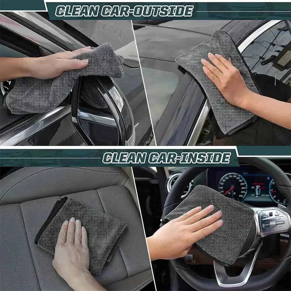 Efficient cleaning rags, car microfiber towels, large-sized and highly absorbent car cleaning cloths - ÅlandWell