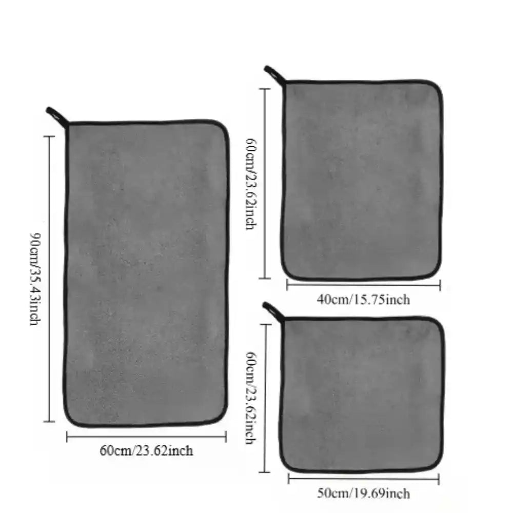 Efficient cleaning rags, car microfiber towels, large-sized and highly absorbent car cleaning cloths - ÅlandWell
