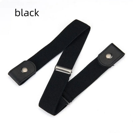 Buckle-Free Invisible Elastic Belt Adjustable Stretch Waist Band for Women Men Jean Pants Dress No Buckle Easy to Wear