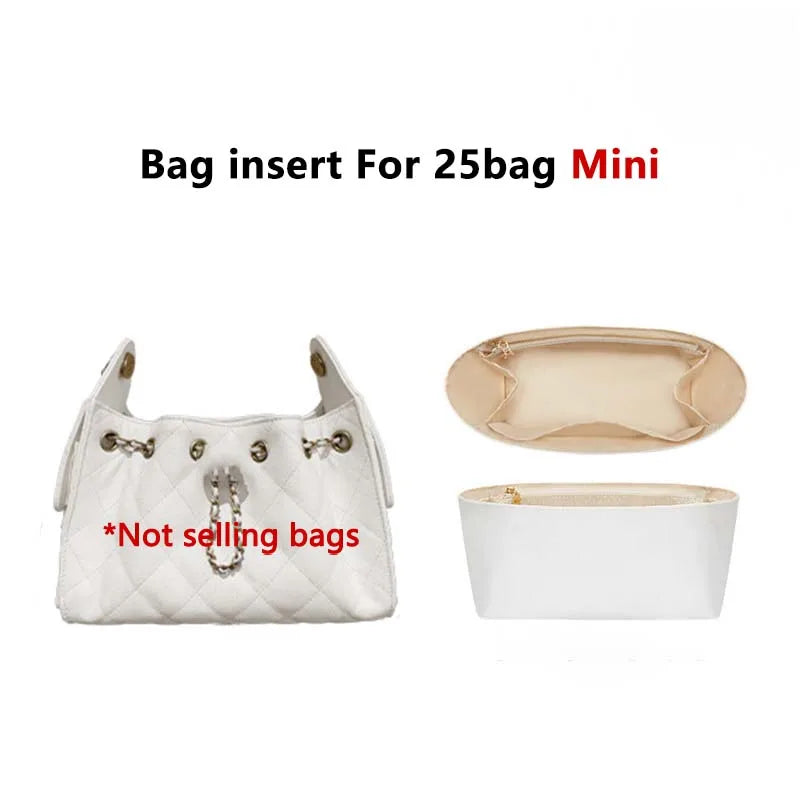 Nylon Bag Organizer Insert For 25bag  Durable Fashion Wateproof Gift Bag Support Storage Inner Modification Bag Accessories