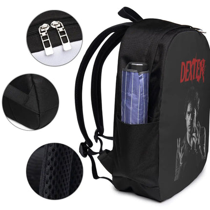 Movie Dexter Morgan Backpack Travel Notebook Bag Computer College Student School Bag Laptop Shoulder Bags - ÅlandWell
