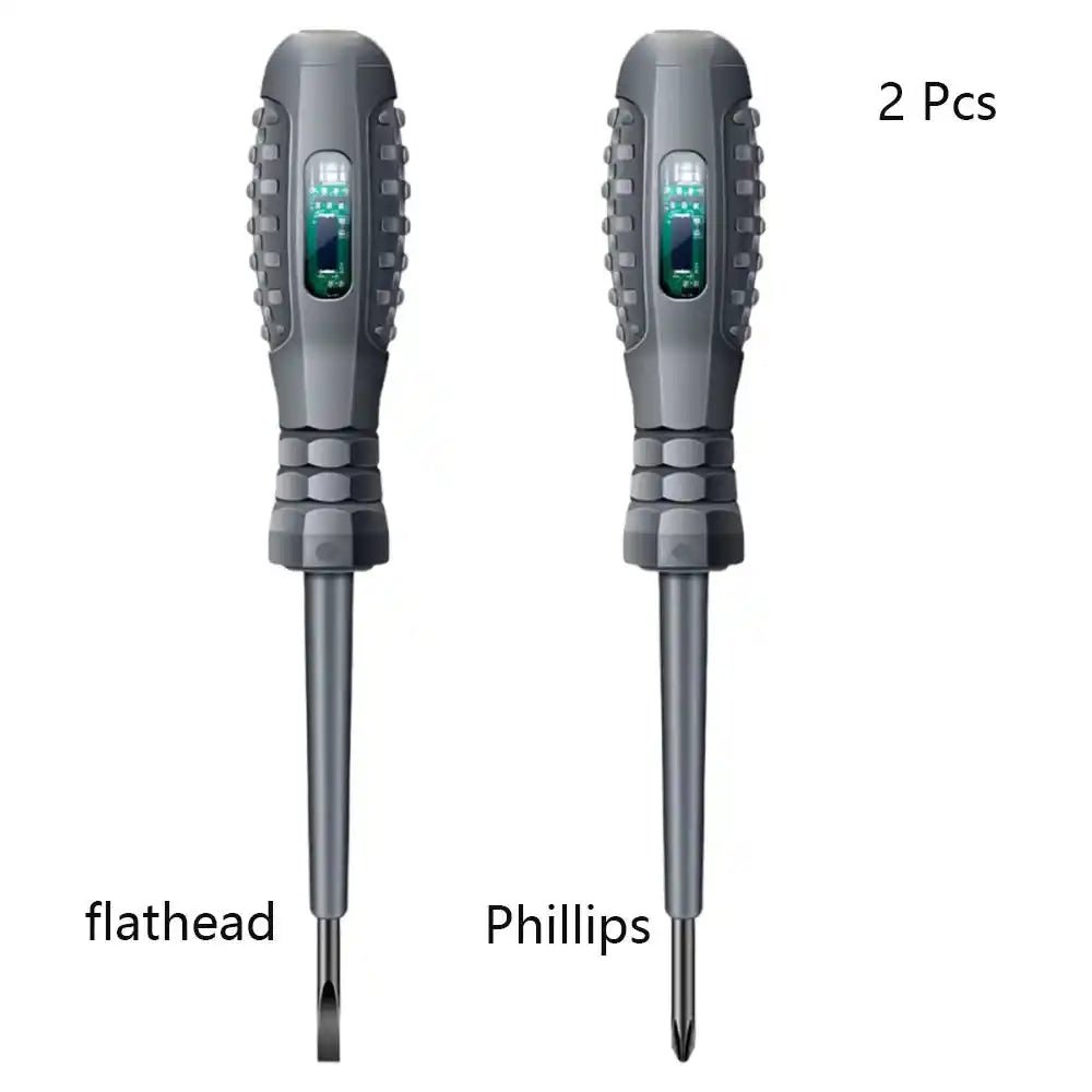Multifunctional Electrician Test Screwdriver AC Non-contact Induction Test Pen Voltage Tester 70-600V Red Green  - ÅlandWell