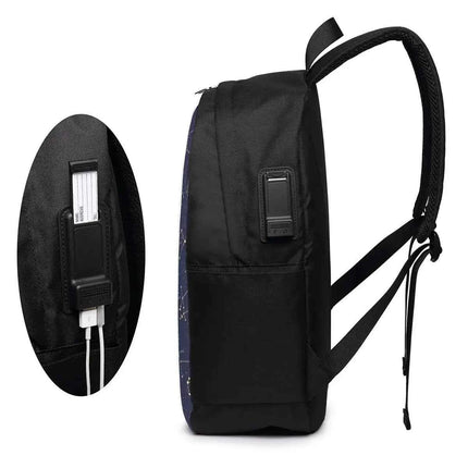 Celestial Zodiac Stars Laptop Backpack for College Students