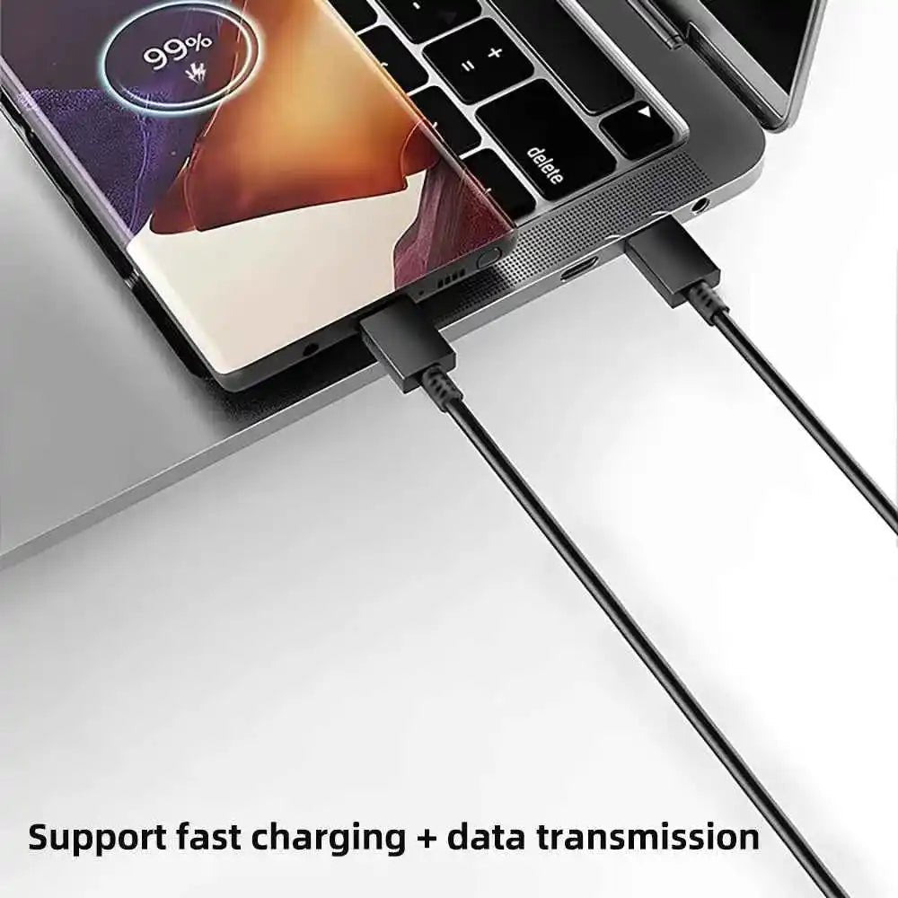 100W USB-C to USB-C Fast Charge Cable for Samsung Galaxy S22-S25, Note Ultra, A53-A54 - 3/1 Pcs - ÅlandWell