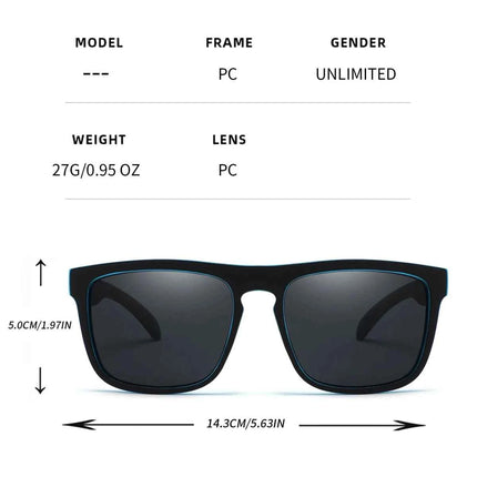 VAGHOZZ UV400 Square Sunglasses for Men Women Driving Outdoor Sport Eyewear