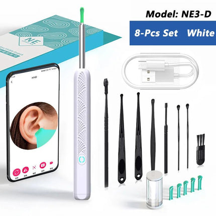 Ear Wax Removal Tool with Camera and 5M Luminous Otoscope - Ear Care Kit - ÅlandWell