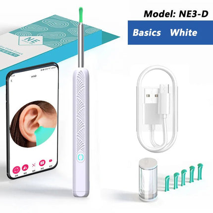 Ear Wax Removal Tool with Camera and 5M Luminous Otoscope - Ear Care Kit - ÅlandWell